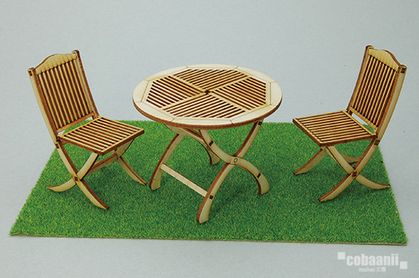 Garden Table & Chair, Cobaanii Mokei, Model Kit, 1/12